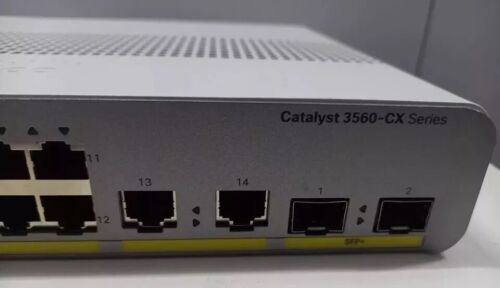 Cisco Catalyst WS-C3560CX-12PD-S 2x 10G SFP+ 2x 1G RJ45 3560 PoE+ YEAR WARRANTY!