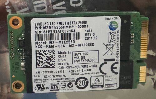 Samsung PM851 MZMTE256HMHP Internal SSD