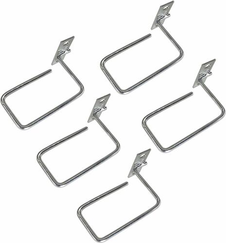 CNAweb 1U Vertical Network Rack Cable Management Minder D-Ring Hook Pack of 5