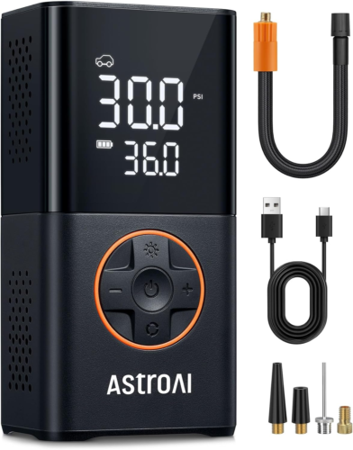 Astro AI L7 Portable Air Compressor Tire Inflator 160PSI for Car Motorcycle Bike