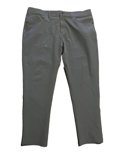 Public Rec Pants 40×30 Gray Workday Performance Straight Leg 5 Pocket Chino