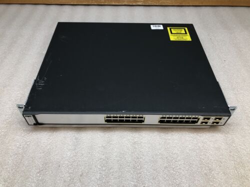 Cisco Catalyst WS-C3750-48PS 48-Port PoE Gigabit Ethernet 4xSFP Network Switch