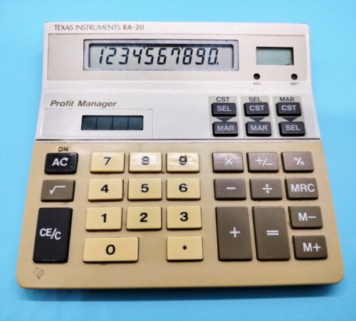 Texas Instruments TI Vintage BA-20 Calculator Profit Manager Works