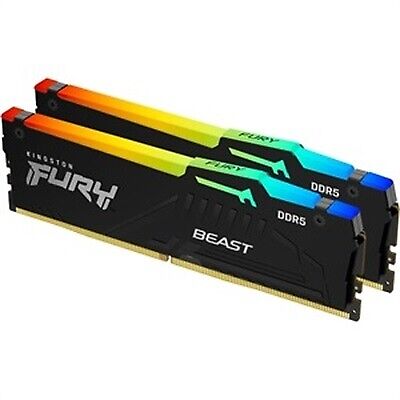 New Kingston KF560C40BBAK2-64 RAM Module FURY Beast 64GB (2x 32GB) DDR5 SDRAM