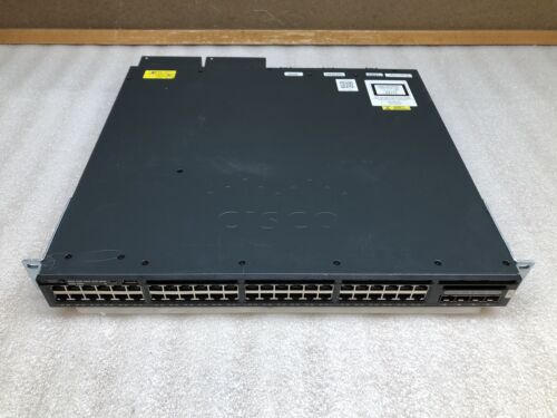 Cisco WS-C3650-48FD V05 48-Port Gigabit PoE+ Ethernet 4xSFP/+ Network Switch