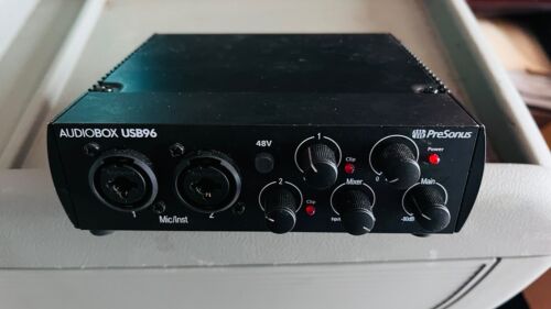 PreSonus AudioBox 96 USB Audio Recording Interface – 25th Anniversary Black