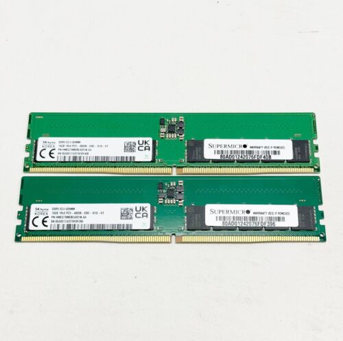 Hynix 32GB (2x16GB) DDR5-4800B-ED0-1010 HMCG78MEBEA081N Desktop RAM