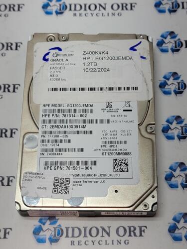 HPE 1.2TB 2.5″ SAS HDD 10000 RPM ST1200MM0088 GRADE A, SKU 12717