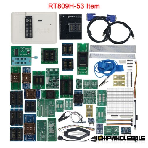 RT809H-53 Item Universal Programmer IC EMMC-Nand FLASH Programmer + 53 Items