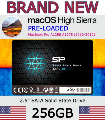 NEW! 256GB – SP 3D NAND – SSD | MacBook Pro 2011 2012 A1278 A1286 | High Sierra