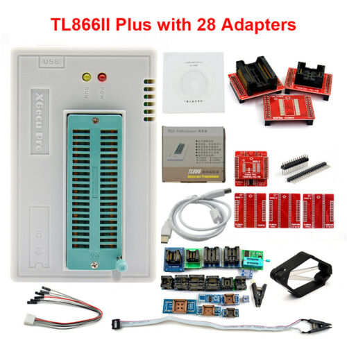 TL866II PLUS Programmer EEPROM Support NAND Flash AVR MCU GAL PIC SPI 28 adapter