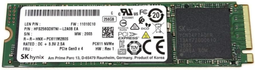 SK SSD 256GB PC611 M.2 2280 Pcie Gen3 X4 Nvme HFS256GD9TNI Solid State Drive