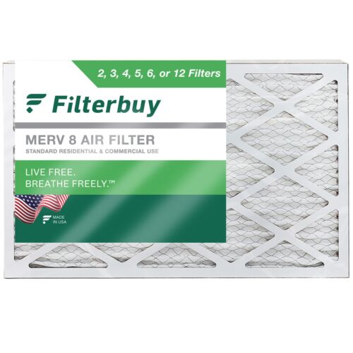 Filterbuy 20x30x1 Pleated Air Filters, Replacement for HVAC AC Furnace (MERV 8)