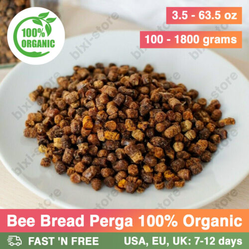 Bee Bread Perga 100% Organic Natural Fermented Pollen 100 – 1800g (3.5 – 63.5oz)