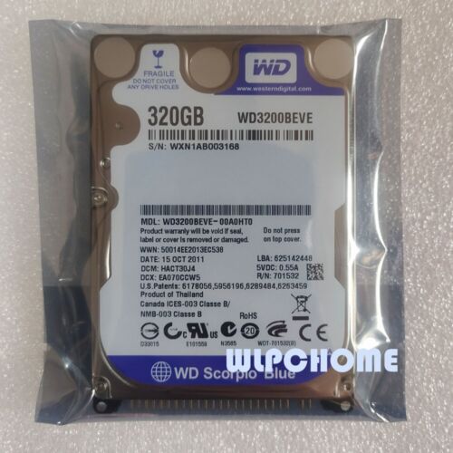 Original WD 320GB WD3200BEVE 5400RPM PATA/IDE/EIDE 2.5″ Laptop HDD Hard Drive