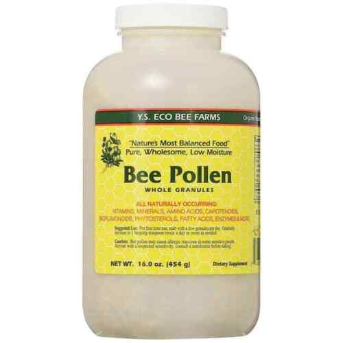 Y.S. Eco Bee Farms Low Moisture Bee Pollen Whole Granules 16 oz Granules