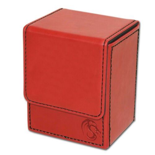 BCW RED Deck Case LX Gaming Card Holder Magnet Magic Gathering MTG Storage Box