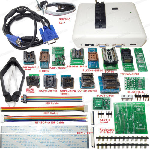 RT809H EMMC-Nand FLASH Programmer16 Original Adapters With Cables EMMC-Nand