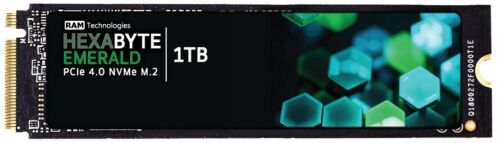 RAM Technologies Hexabyte Emerald – 1TB PCIe NVMe Gen4x4 M.2 2280 Internal SSD