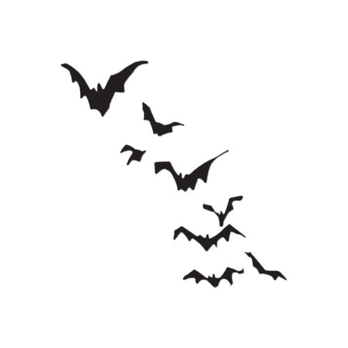 Bats Swarm – Vinyl Decal Sticker – Multiple Color & Sizes – ebn91