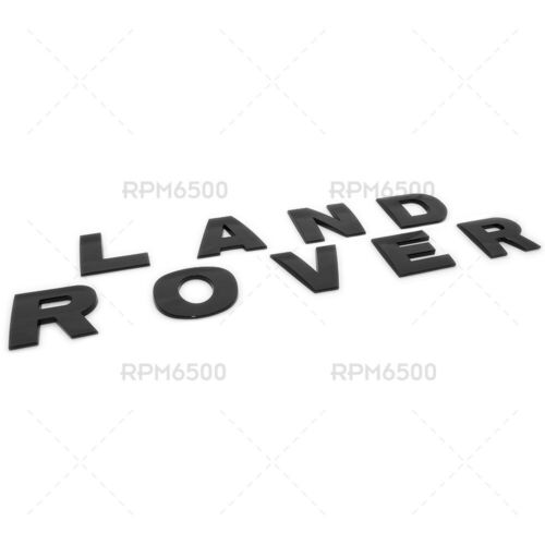 For Land Rover Front Hood Nameplate Logo OEM Emblem Letters Badge Gloss Black