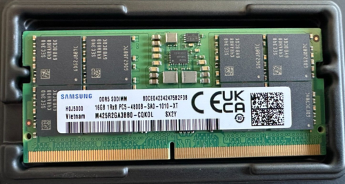 Samsung – DDR5 – module – 16 GB – SO-DIMM 262-pin – 4800 MHz / PC5-38400