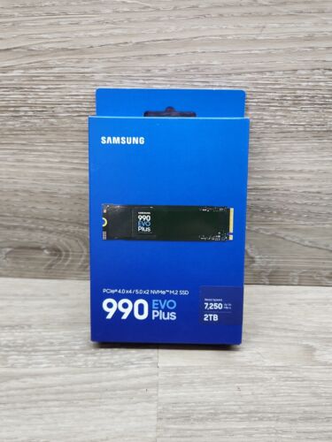 Samsung – 990 EVO PLUS 2TB PCIe 5.0 x2 M.2 Internal SSD New MZ-V9S2T0B/AM (2024)