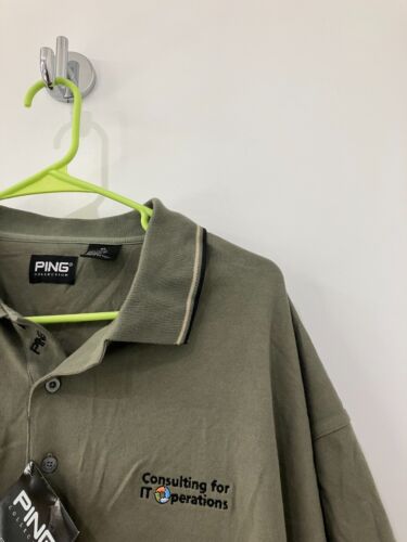 Ping Collection olive IT consulting golf  polo  Shirt men’s XL  NWT