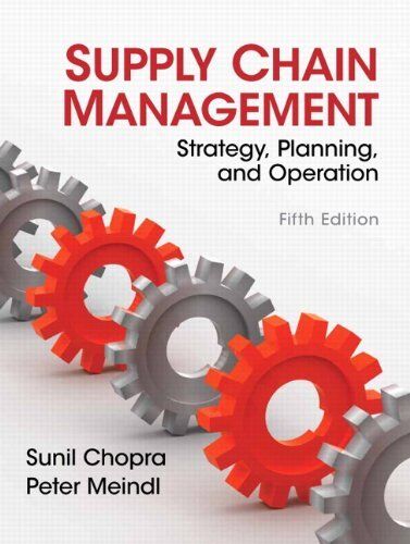 Supply Chain Management by Peter Meindl and Sunil Chopra (2012, Hardcover