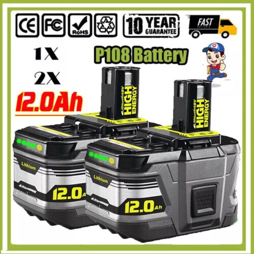 For RYOBI P108 18V One Plus 12.0Ah High Capacity Battery 18Volt Lithium Battery