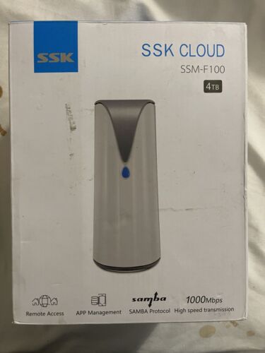 SSK 4TB Mac & PC Personal Cloud Network Attached Storage External Hard Drive