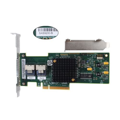 LSI 6Gbps SAS HBA LSI 9200-8i = (9211-8I) IT Mode ZFS FreeNAS unRAID FW:20