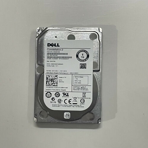 Dell 400-ATJJ / FCFYY 1TB 3.5” 7.2K RPM HS 512n SATA Hard Drive Kit X78KW