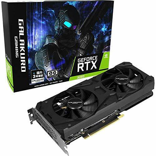 KUROUTOSHIKOU Video Card NVIDIA GeForce RTX 3060 OC PCI-Exp 4.0 12GB GDDR6