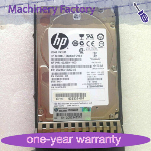 NEW HP 613922-001 600GB SAS 10K 2.5″ SMALL FORM FACTOR HDD AW611A AW611B