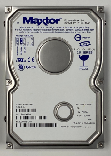 Maxtor Quickview HDD 200GB 6B200R0A61201