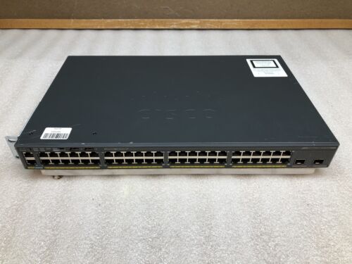 Cisco Catalyst 2960-X Series 48-Port PoE+ Gigabit Ethernet Network Switch