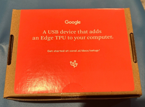 New – Google Coral AI USB ML Accelerator, Edge TPU Coprocessor