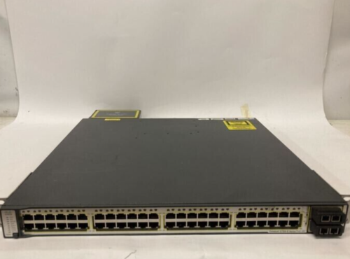 Cisco Catalyst 3750-E PoE-48 Ethernet Switch Tested for power