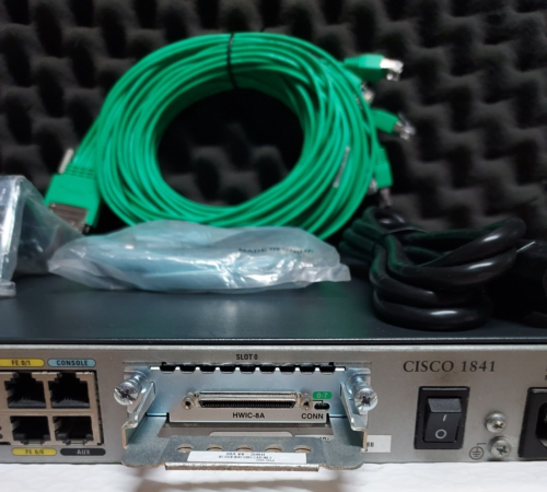 Cisco 1841 Terminal Access Server 15.1 HWIC-8A CAB-HD8-ASYNC 2509 1-YR Warranty!