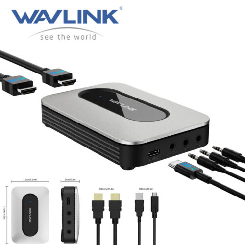 WAVLINK Gaming Streaming 4K HDMI Video Capture Card HDMI Live Video Grabber