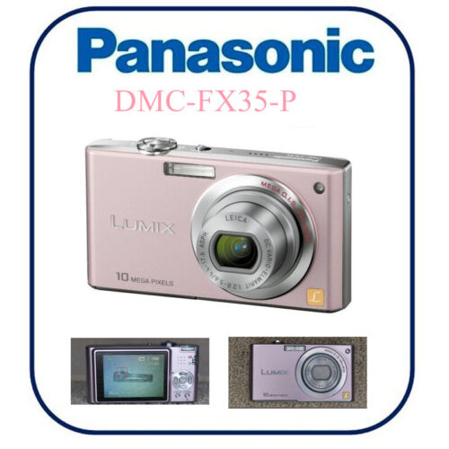 Panasonic DMC-FX35-P Digital 10.1MP Compact Camera LUMIX FX35 Cocktail Pink