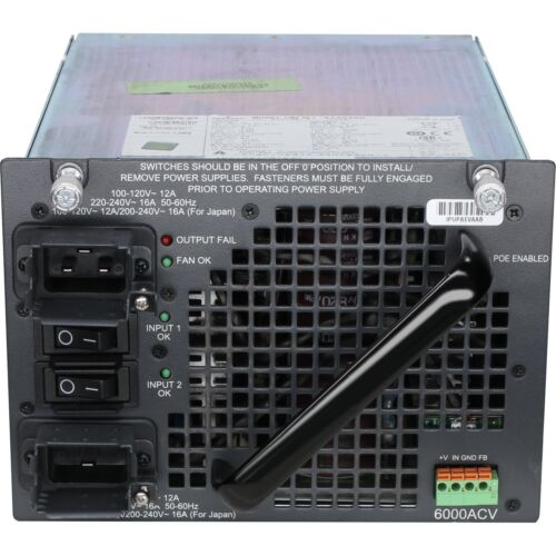 Cisco PWR-C45-6000ACV 6000W AC Dual-input Switch Power Supply