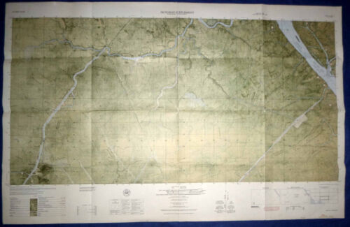 6029 i S- MAP – LONG XUYEN AIRFIELD – Bassac River – An Giang 1966 – Vietnam War