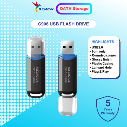 ADATA C906 32GB UDisk USB 2.0 Flash Drive Memory Thumb Pen Stick Storage Device