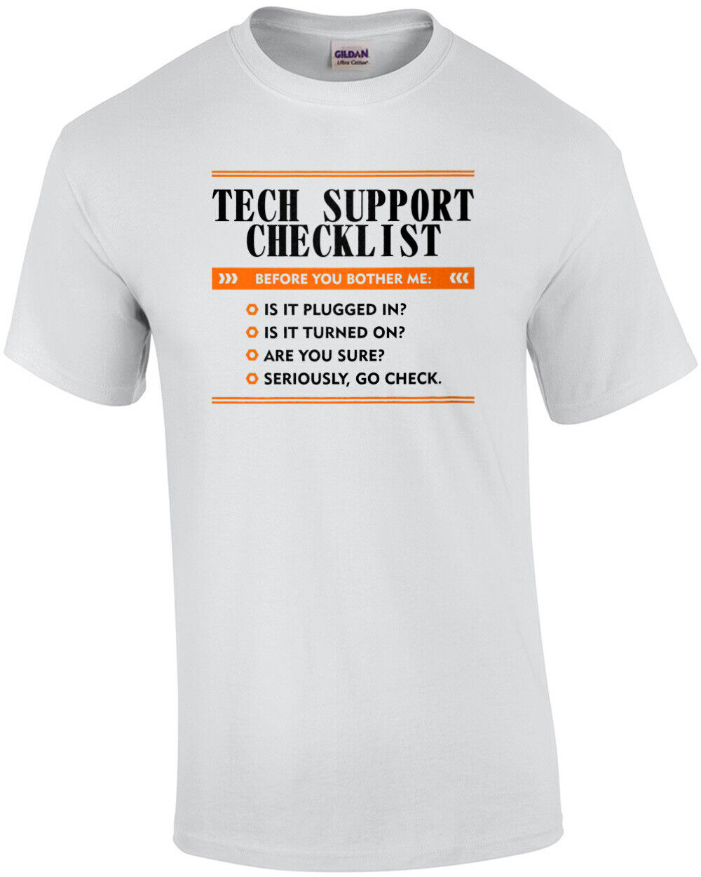 Tech Support Checklist – Help Desk Worker Shirt