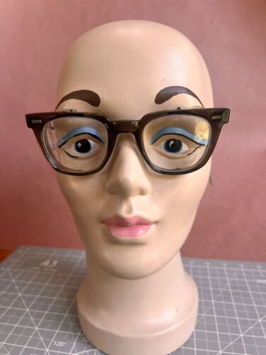 Vintage 1960’s AI Safety Glasses w/ Side Shields  6-1/2