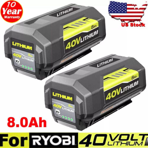 2x 3.5Ah For Ryobi 40V Lithium Battery 8.0ah High Capacity OP40602 OP4050 OP4060