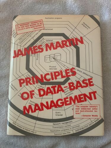 “PRINCIPLES OF DATA-BASE MANAGEMENT” BY JAMES MARTIN – VINTAGE – VERY GOOD