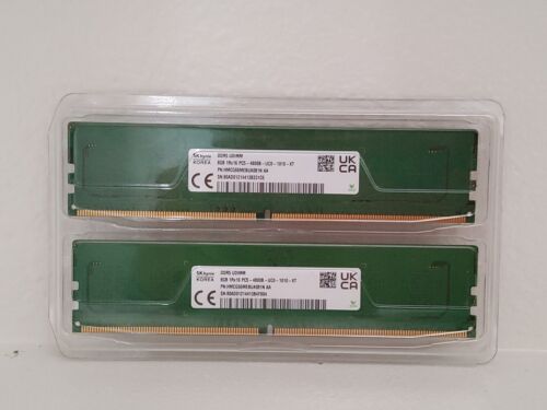 SK HYNIX 16GB (8GB x 2) 1Rx16 DDR5 4800 MHz Desktop RAM HMCG66MEBUA081N AA